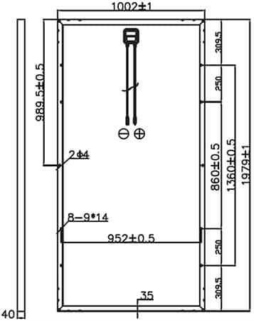 Dimensiones Panel ERA 400