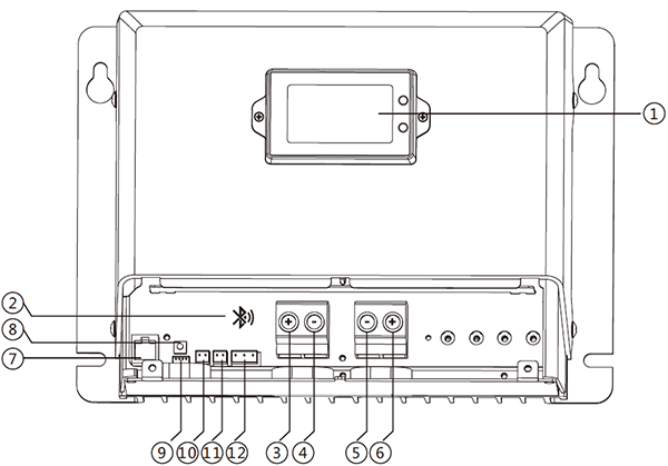 Conexiones del Regulador MPPT 250V 70A LCD 12/24/48V Conexiones del Regulador MPPT 250V 70A LCD 12/24/48V