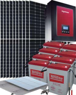 Kit Solar Autoconsumo Baterías 3000W 72V 36400Whdia 