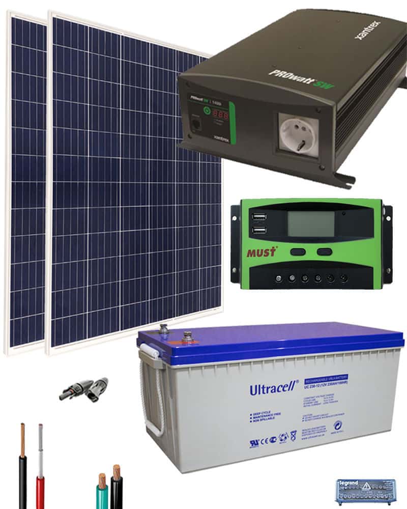 Kit Solar Casa Campo 700W 12V 2000Whdia al Mejor Precio