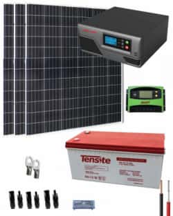 Kit Solar Fotovoltaico 800W 12V 3000Whdia 