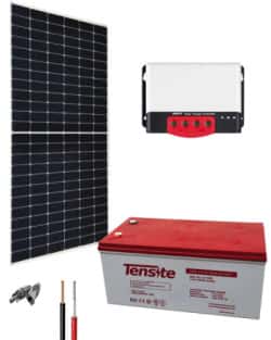 Kit Solar Fotovoltaico Aislada 12V 2275Whdia 
