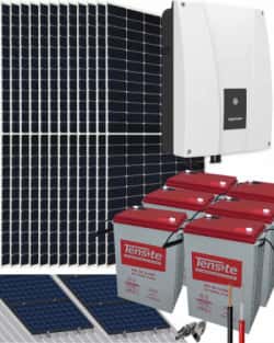 Kit Solar Fotovoltaico Aislada 6000W 108V 36400Whdia 
