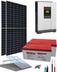 Kit Solar Instalacion Aislada 3000W 24V 4550Whdia 
