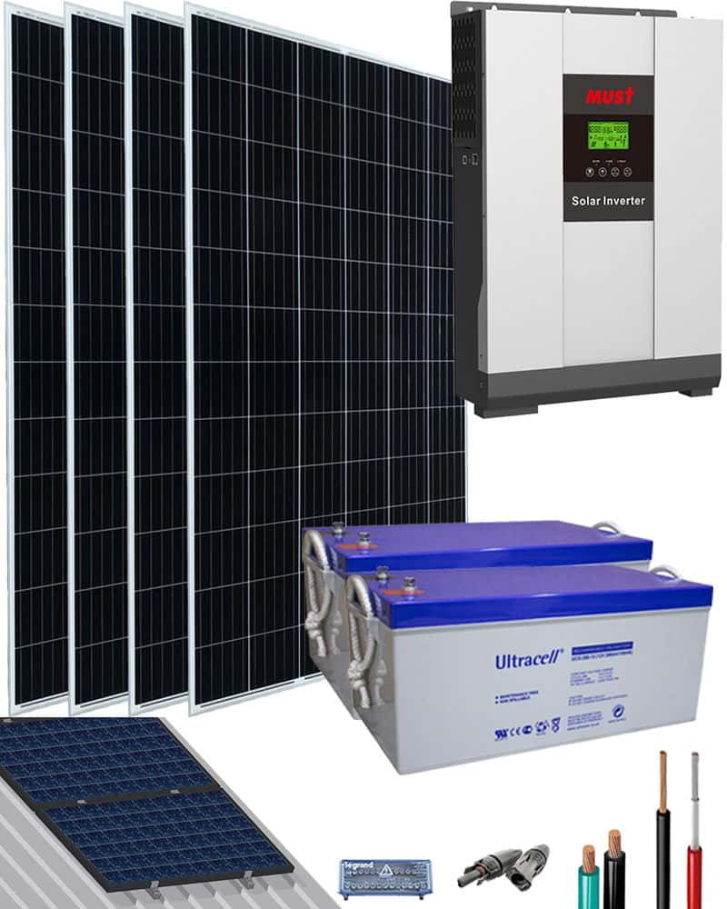 Kit Solar Aislada 3000W 24V 8000Whdia | al Mejor Precio en el Perú