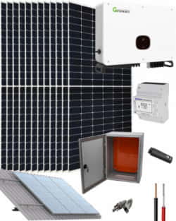 Kit Solar Conectado Red 60000W 300000Whdia Trifásico Growatt