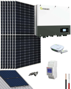 Kit Solar Híbrido 3000W 16000Whdia Growatt